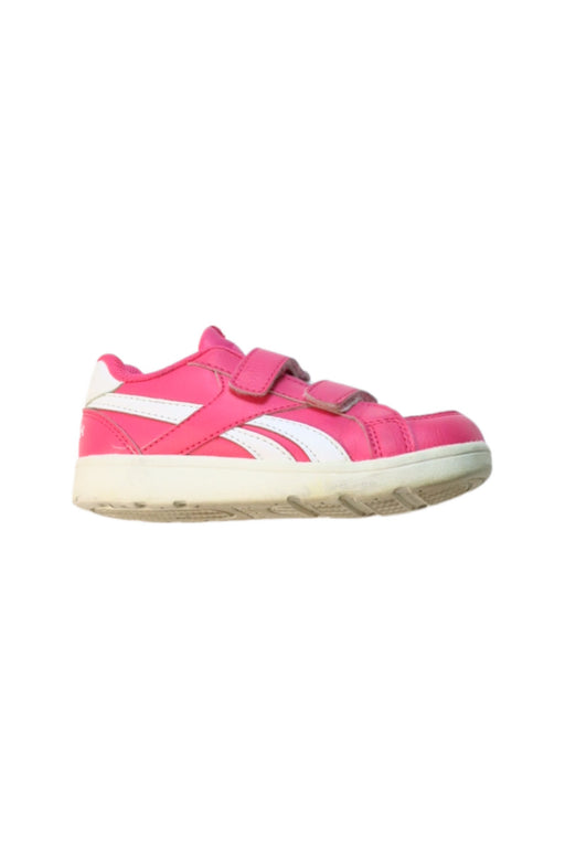 A Pink Sneakers from Reebok in size 4T for girl. (Front View)
