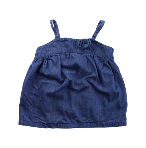 A Blue Sleeveless Dresses from DKNY in size 4T for girl. (Front View)