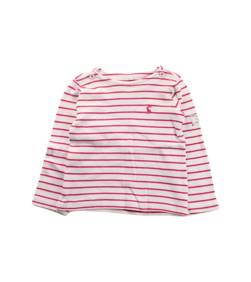 A White Long Sleeve T Shirts from Joules in size 18-24M for girl. (Front View)