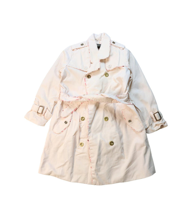 A White Coats from Velveteen in size 4T for girl. (Front View)