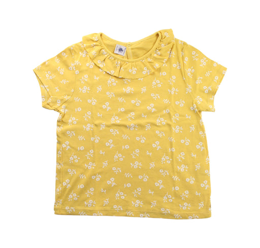 A White Short Sleeve Tops from Petit Bateau in size 10Y for girl. (Front View)