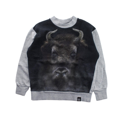 A Black Crewneck Sweatshirts from Molo in size 7Y for boy. (Front View)