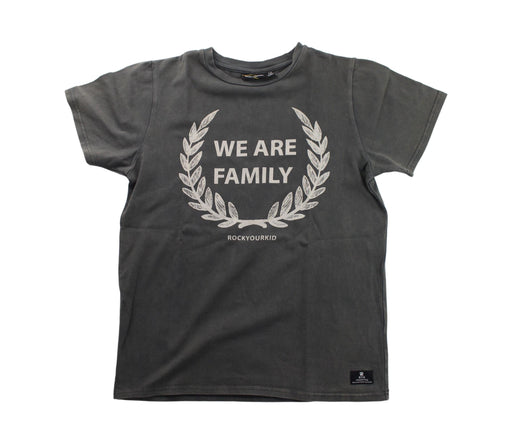A Grey Short Sleeve T Shirts from Rock Your Kid in size 10Y for boy. (Front View)