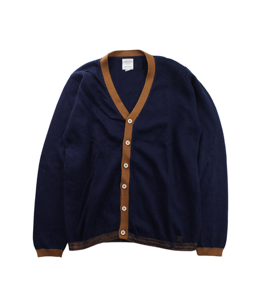 A Blue Cardigans from Carrément Beau in size 10Y for boy. (Front View)