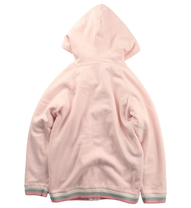 A Pink Zippered Sweatshirts from Chickeeduck in size 7Y for girl. (Back View)