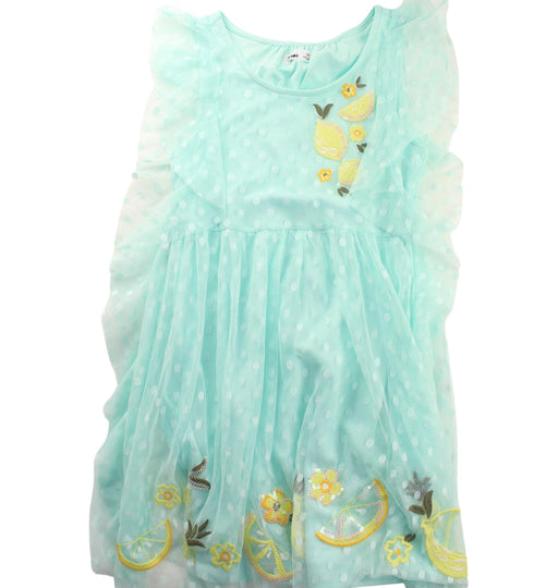 A Green Short Sleeve Dresses from Epic Threads in size 10Y for girl. (Front View)