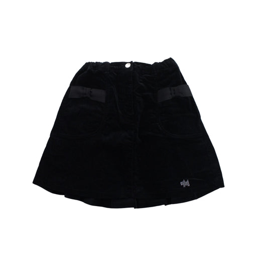 A Black Short Skirts from Pom Ponette in size 7Y for girl. (Front View)