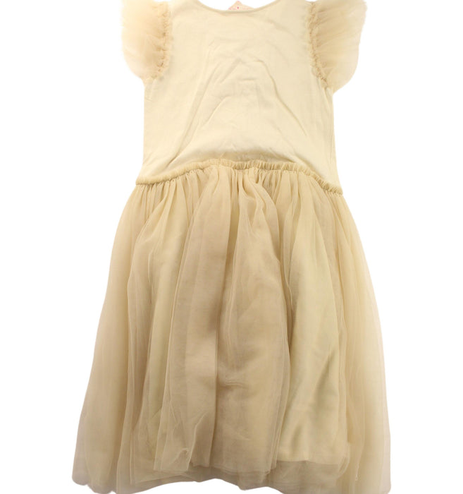 A Gold Short Sleeve Dresses from Tutu Du Monde in size 6T for girl. (Back View)
