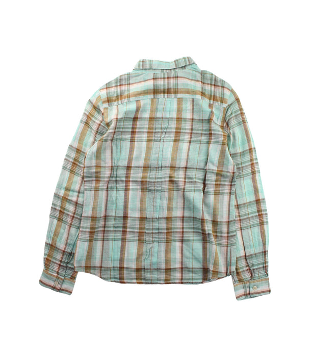 A Green Long Sleeve Shirts from Bonpoint in size 10Y for boy. (Back View)