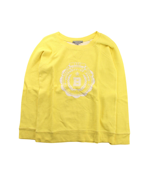 A Yellow Crewneck Sweatshirts from Bonpoint in size 10Y for girl. (Front View)