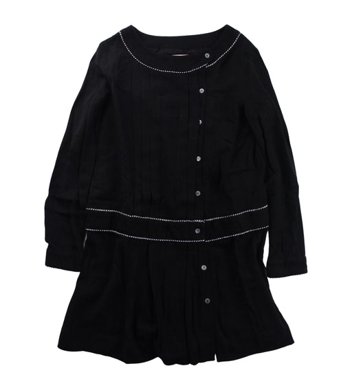 A Black Long Sleeve Dresses from Bonpoint in size 10Y for girl. (Front View)
