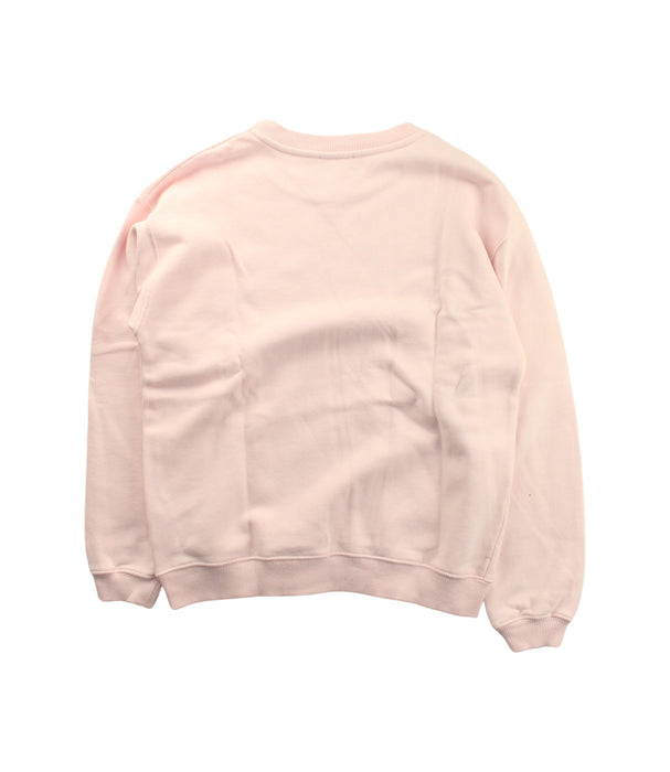 A Pink Crewneck Sweatshirts from Bonpoint in size 12Y for girl. (Back View)
