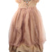 A Peach Short Sleeve Dresses from Bonpoint in size 12Y for girl. (Front View)
