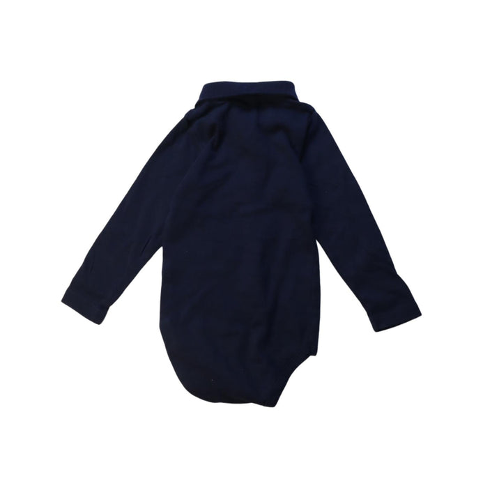 A Black Long Sleeve Bodysuits from Petit Bateau in size 2T for boy. (Back View)
