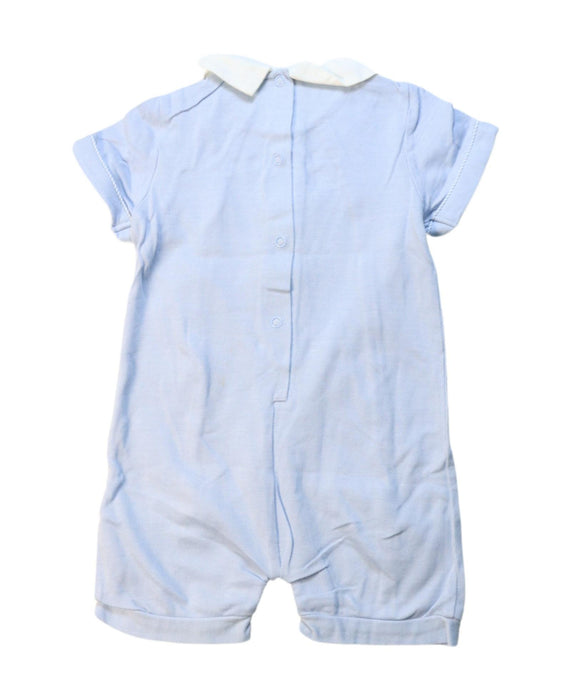 A White Short Sleeve Rompers from Nicholas & Bears in size 3-6M for girl. (Back View)
