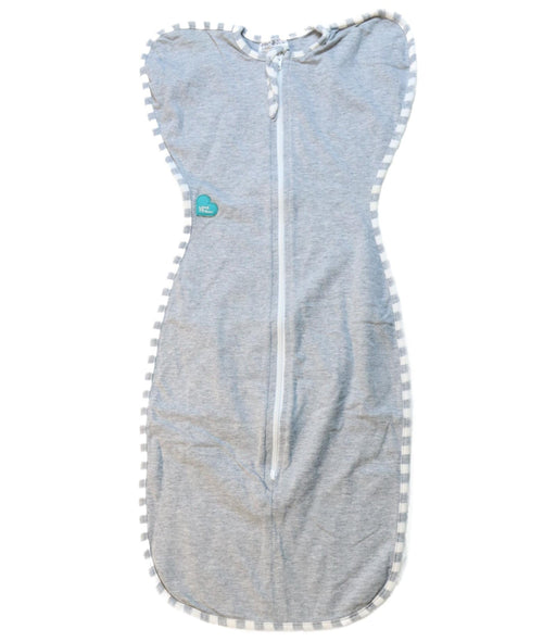 A Grey Sleepsacs from Love To Dream in size 0-3M for neutral. (Front View)