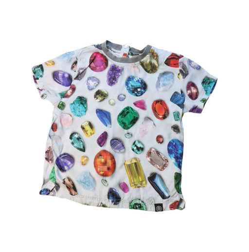 A Multicolour Short Sleeve T Shirts from Molo in size 3T for girl. (Front View)