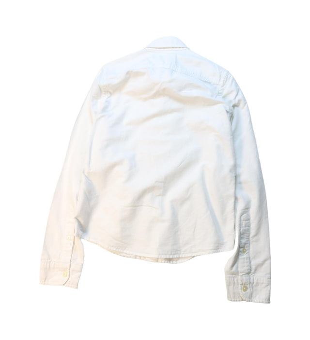 A White Long Sleeve Shirts from Abercrombie & Fitch in size 13Y for boy. (Back View)