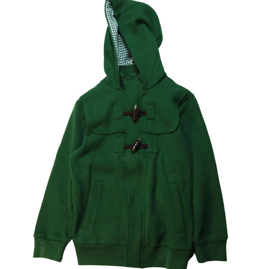 A Green Lightweight Jackets from Kingkow in size 10Y for boy. (Front View)