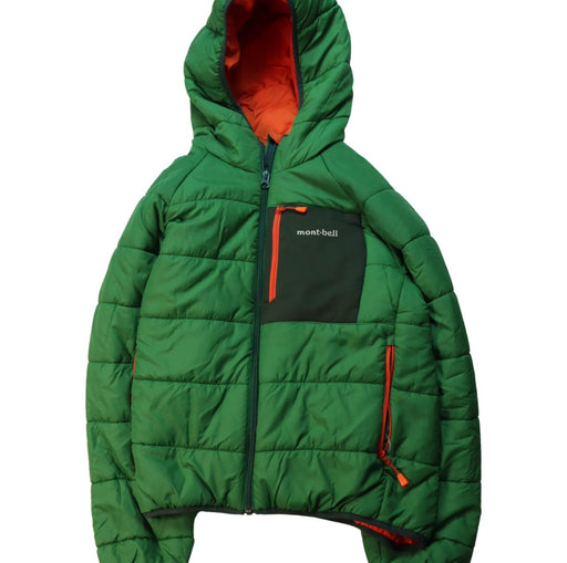 A Multicolour Puffer/Quilted Jackets from Mont-bell in size 11Y for neutral. (Front View)