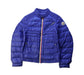 A Blue Puffer/Quilted Jackets from Moncler in size 8Y for boy. (Front View)