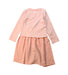 A Peach Long Sleeve Dresses from Karl Lagerfeld in size 6T for girl. (Back View)