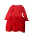 A Red Long Sleeve Dresses from Momonittu in size 8Y for girl. (Back View)