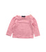 A Pink Long Sleeve T Shirts from Ralph Lauren in size 6-12M for girl. (Front View)