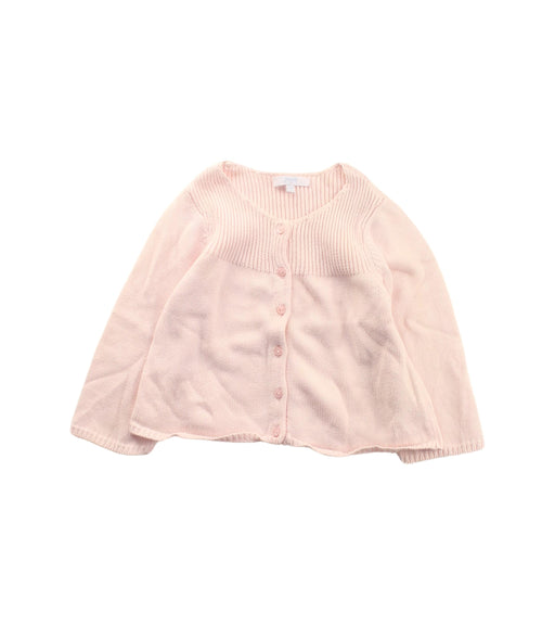 A Pink Cardigans from Jacadi in size 12-18M for girl. (Front View)