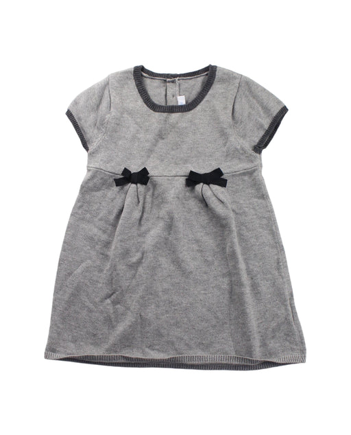 A Grey Sweater Dresses from Jacadi in size 12-18M for girl. (Front View)
