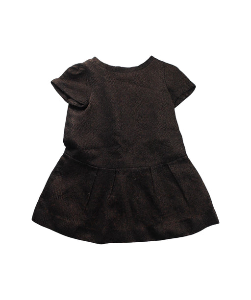 A Black Short Sleeve Dresses from Bonpoint in size 6T for girl. (Front View)