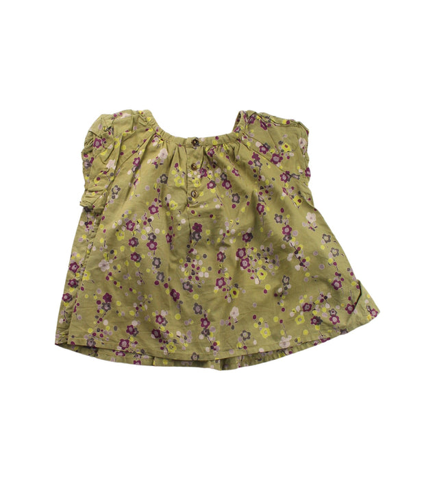 A Green Short Sleeve Dresses from Bonpoint in size 2T for girl. (Back View)