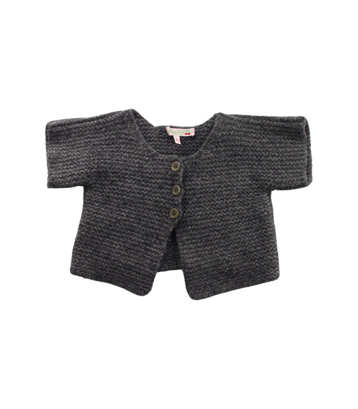A Grey Cardigans from Bonpoint in size 6-12M for girl. (Front View)