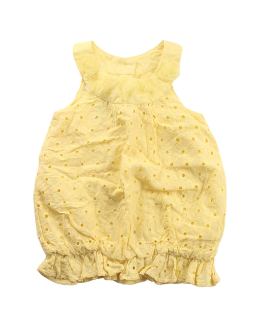 A Yellow Sleeveless Dresses from Iris & Ivy in size 6-12M for girl. (Front View)