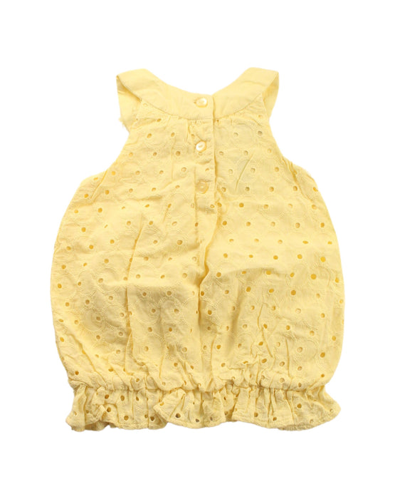 A Yellow Sleeveless Dresses from Iris & Ivy in size 6-12M for girl. (Back View)