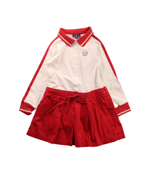 A Red Long Sleeve Dresses from Nicholas & Bears in size 3T for girl. (Front View)