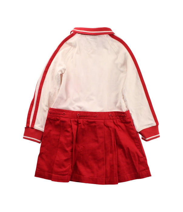 A Red Long Sleeve Dresses from Nicholas & Bears in size 3T for girl. (Back View)