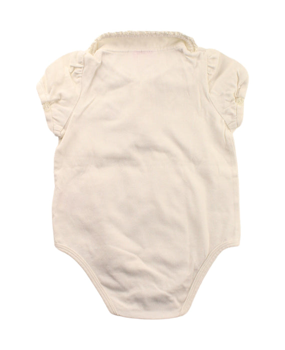 A Ivory Short Sleeve Bodysuits from Nicholas & Bears in size 12-18M for girl. (Back View)