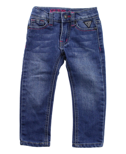 A Blue Jeans from Guess in size 12-18M for girl. (Front View)