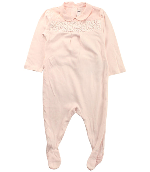 A Pink Onesies from Dior in size 3-6M for girl. (Front View)