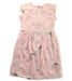 A Pink Short Sleeve Dresses from Charabia in size 4T for girl. (Back View)