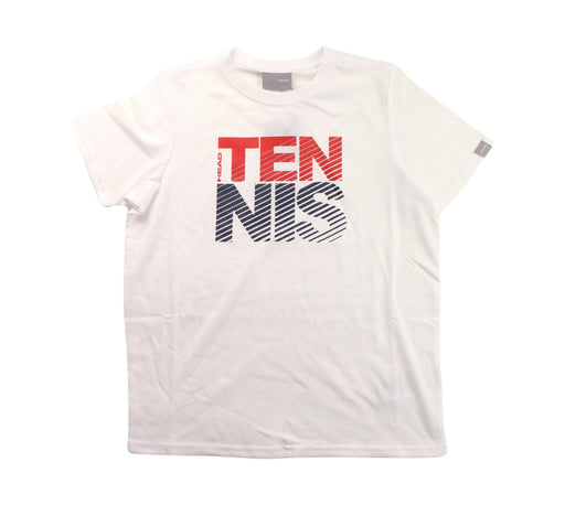 A White Short Sleeve T Shirts from HEAD in size 10Y for boy. (Front View)
