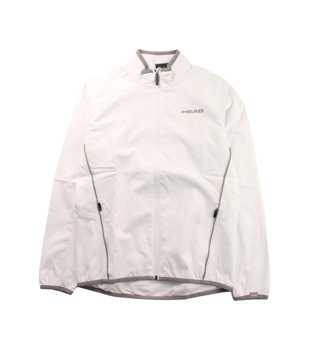 A White Lightweight Jackets from HEAD in size 10Y for neutral. (Front View)