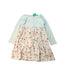 A Multicolour Long Sleeve Dresses from Little Green Radicals in size 4T for girl. (Front View)
