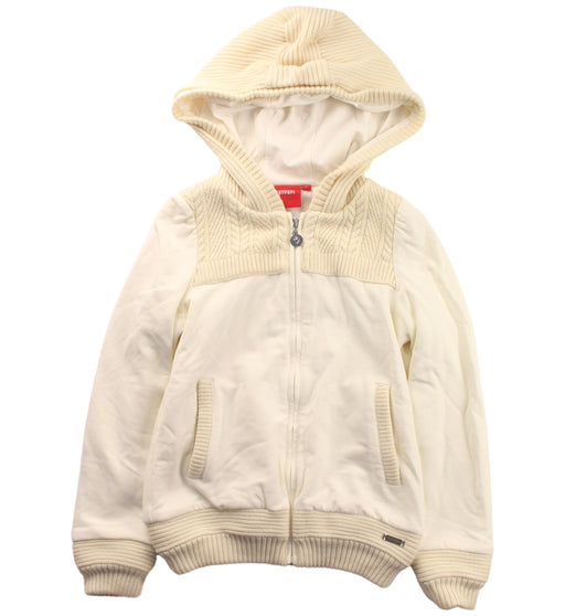 A Ivory Zippered Sweatshirts from Ferrari in size 8Y for boy. (Front View)