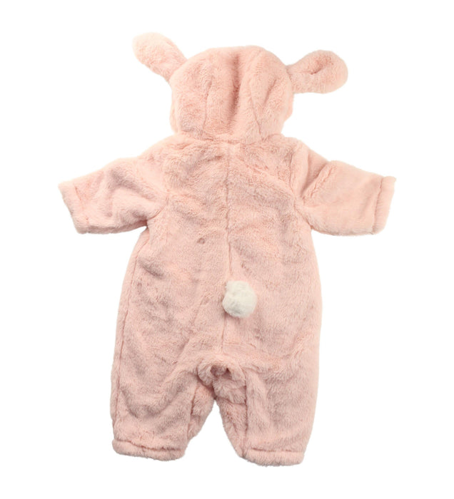 A Pink Snowsuits from Chickeeduck in size 0-3M for girl. (Back View)
