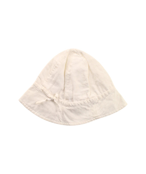 A White Sun Hats from Jacadi in size O/S for neutral. (Front View)