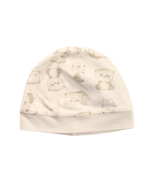 A White Beanies from Chicco in size 6-12M for boy. (Front View)
