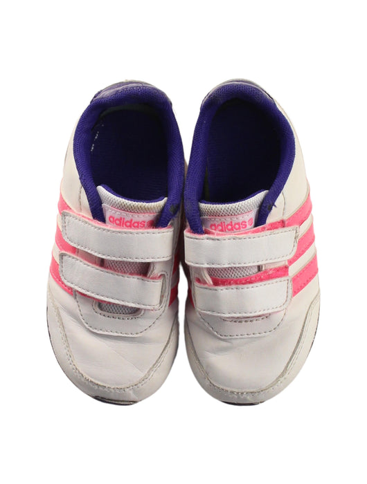 A White Sneakers from Adidas in size 18-24M for boy. (Back View)