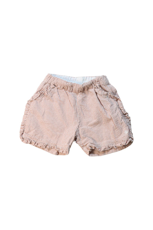 A Brown Shorts from Petit Bateau in size 2T for girl. (Front View)
